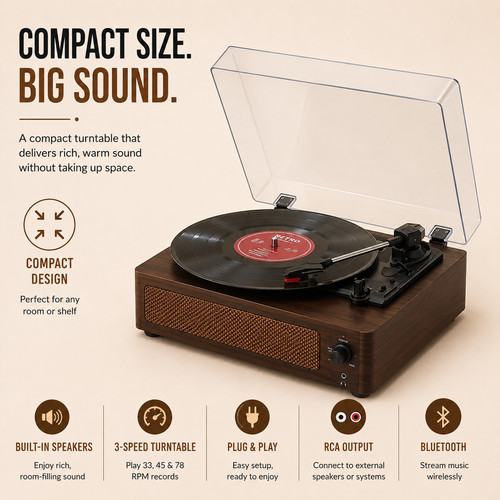 Class record player turntable - class,