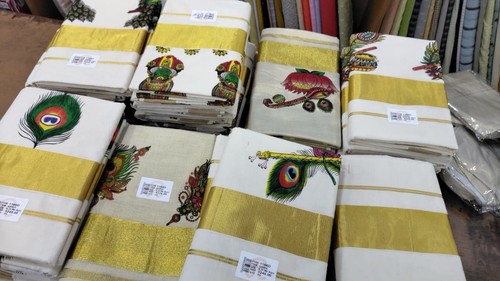 Women white saree - white,