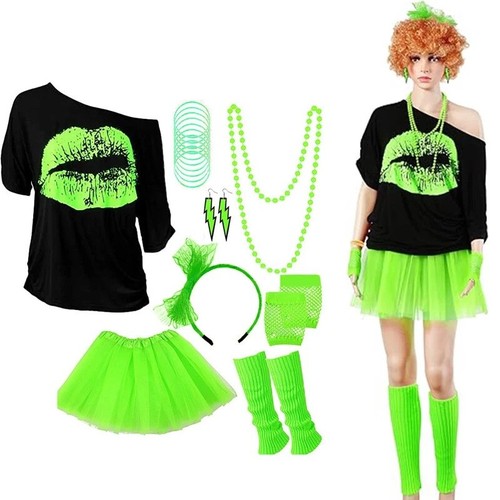 Neon fancy dress costume 80s - costume,