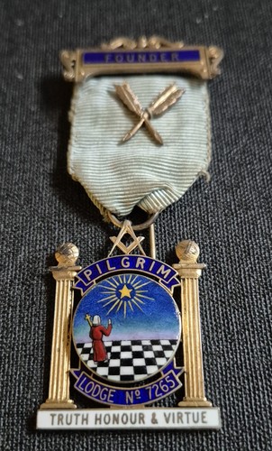 Masonic founders jewel pilgrim - masonic,