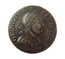 GEORGE III 1775 NON REGAL EVASION COPPER HALFPENNY - VF