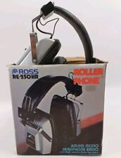 Vintage ROSS 70s Rollerphone AM/FM Radio Headphones RE-250HR Rare Boxed