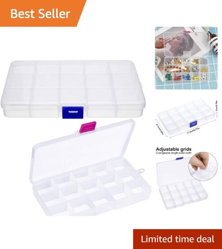 2pc clear craft storage - storage, box