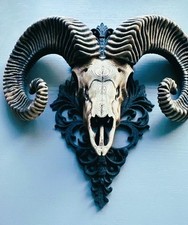ram skull wall art Hand