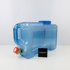 12L Water Carrier With Tap Blue Plastic Camping Hiking Caravan Container Used