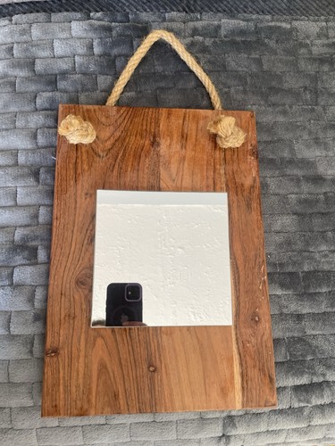 Mirror handmade wooden - mirror,