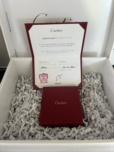 Cartier 18ct 750 white gold - cartier,