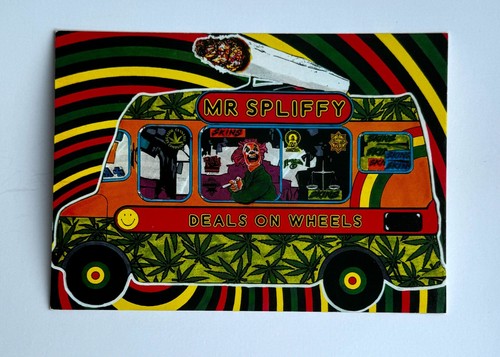 Cannabis postcard mr spliffy - cannabis,