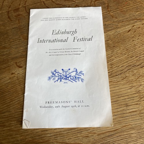 1956 edinburgh festival - edinburgh,