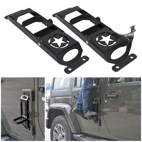 Door hinge side foot pedal - door,