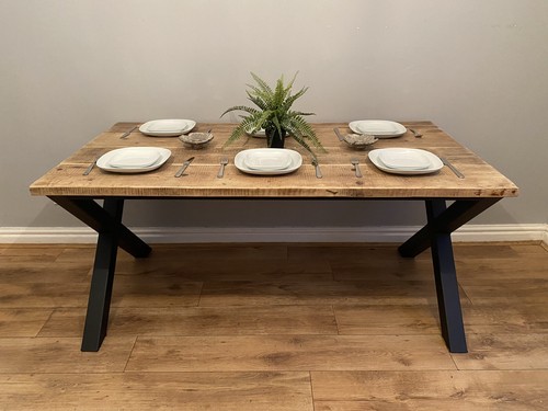 Cross leg dining table - cross, 150cm