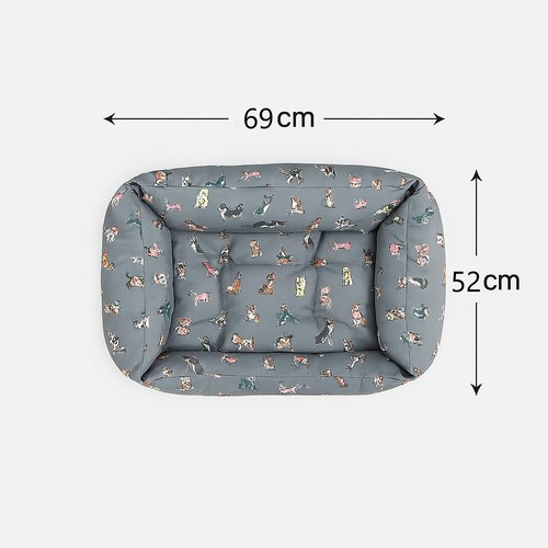 Joules grey dog bed luxury - grey,