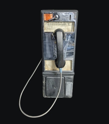 Vintage payphone chrome - vintage,