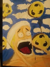 Enel Face Oil Painting