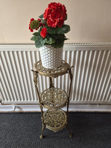 Vintage brass tier ornate - tier,