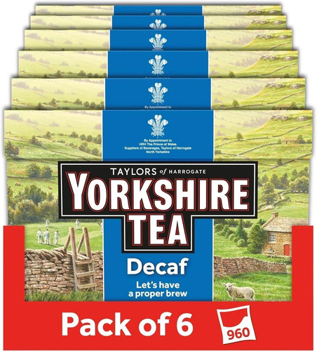 Yorkshire tea decaf boxes - yorkshire,