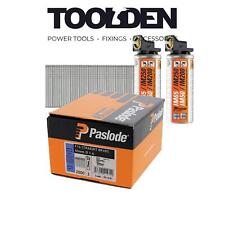 Paslode 921591 F16 1.6mm x 50mm Galvanised Straight Brad Nails (2000 Pack & 2 Fu