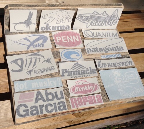 Fishing decals vinyl - 17,