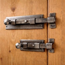 Hammered Pewter Door Bolt