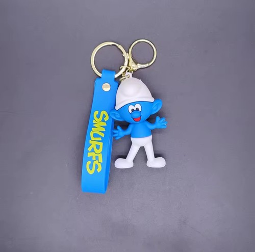Clumsy smurf keychain - smurf,