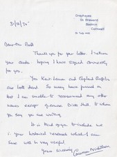 Letter Signed by Cameron