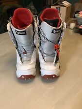 Mens, size 7.5UK/ 41.5EUR White, Burton Ruler, Snowboard Boots.