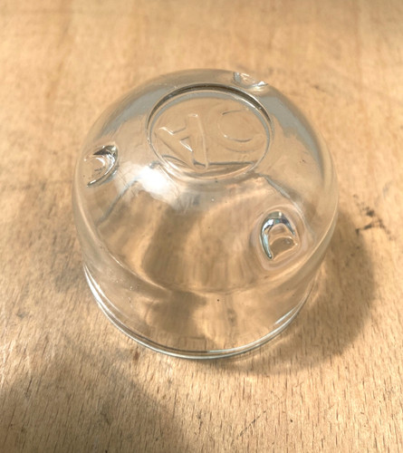 Delco embosed glass bowl - ac,