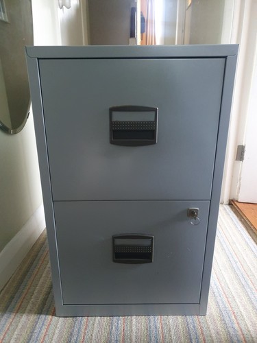 Grey metal drawer - grey,