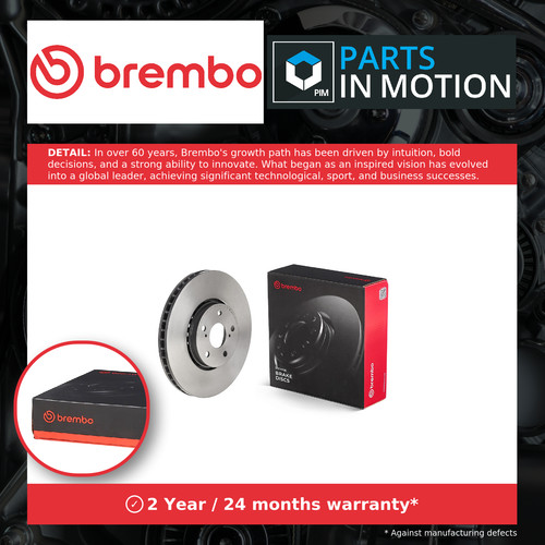Brake discs pair vented - 2x,