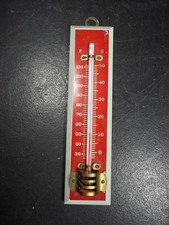 Vintage Red Wall Thermometer
