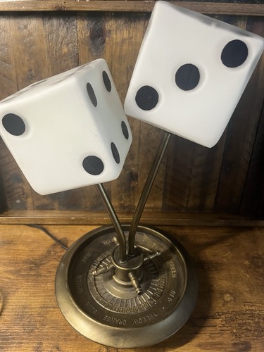 Rare dice lamp casino roulette - rare,