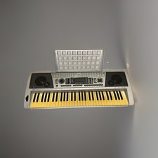 Gear 4 Music MK-939 Electronic Keyboard Piano 61 Keys Full Size Silver Working