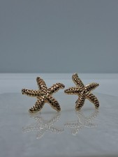 Gold Starfish Earrings -