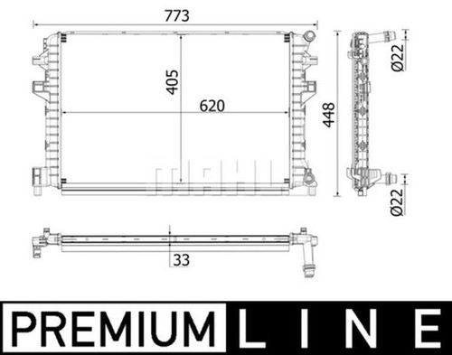 Mahle low temperature radiator - mahle, low-temperature