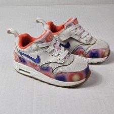 Nike Air Max1 SE EasyOnsail/Blue Joy/Safety Preschool Girls Shoes Sz 7 C