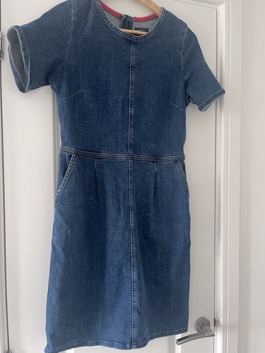 Joules blue denim shift dress - blue,