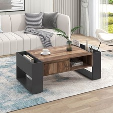 Industrial 2-Tier Coffee Table