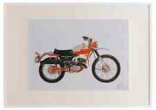 Zundapp GS125 1974 A2 framed limited edition print drawing