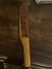 Vintage & Unique Wooden Hand-Carved Machete From Guadeloupe 42cm