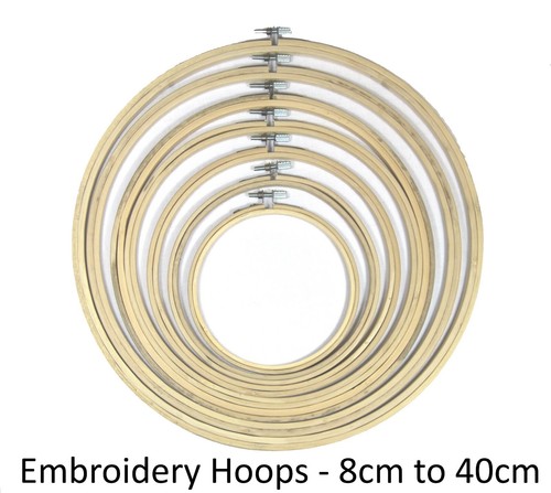 Bamboo embroidery rings hoops - bamboo,