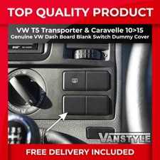 FITS VW T5 TRANSPORTER  2010>2015 GENUINE VW DASH BOARD BLANK SWITCH DUMMY COVER