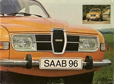 Saab 96 V4 Saloon 1974-75 UK Market Sales Brochure FAIR