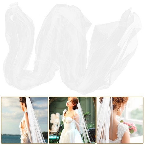 Elegant long bridal veil - bridal,