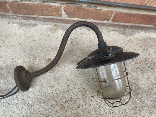 Vintage industrial swan neck - swan,