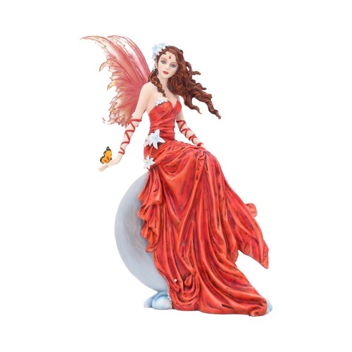 Crimsonlily red moon fairy - moon,