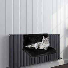 Cozy cat radiator bed black - cat,
