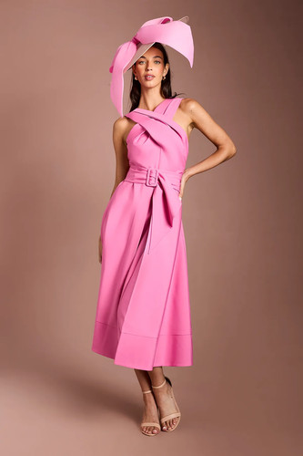 Coast dark pink midi dress - coast,