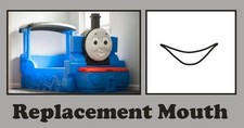 Little Tikes Thomas the Tank Engine Bed Replacement  Mouth  Sticker