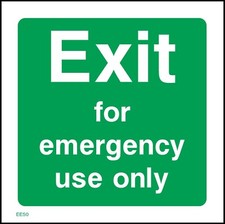 Exit for emergency use - exit,
