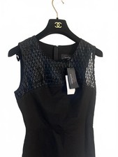 Roland Mouret black mesh dress